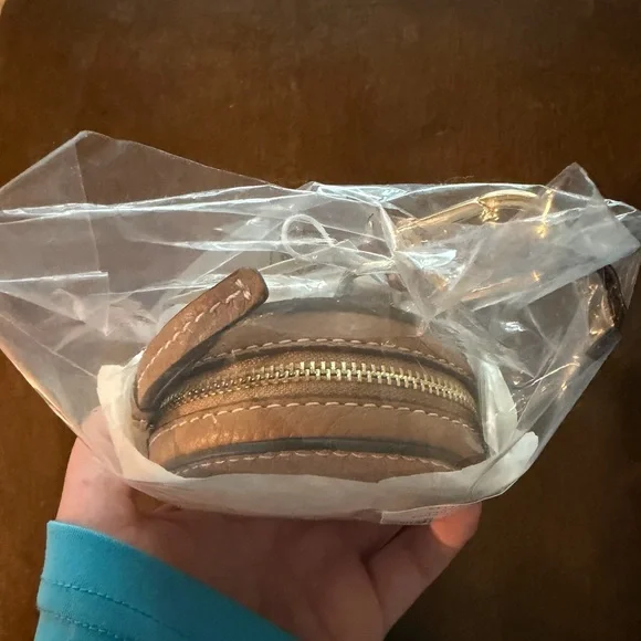 NWT 150410 Tory Burch Brown Leather Thea Coin Purse Pouch - Picture 13 of 14